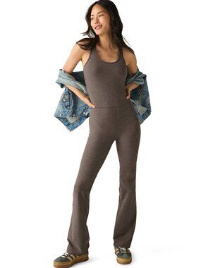 NWT Beyond Yoga Spacedye All Around Jumpsuit- Size small, Soft Umber Heather